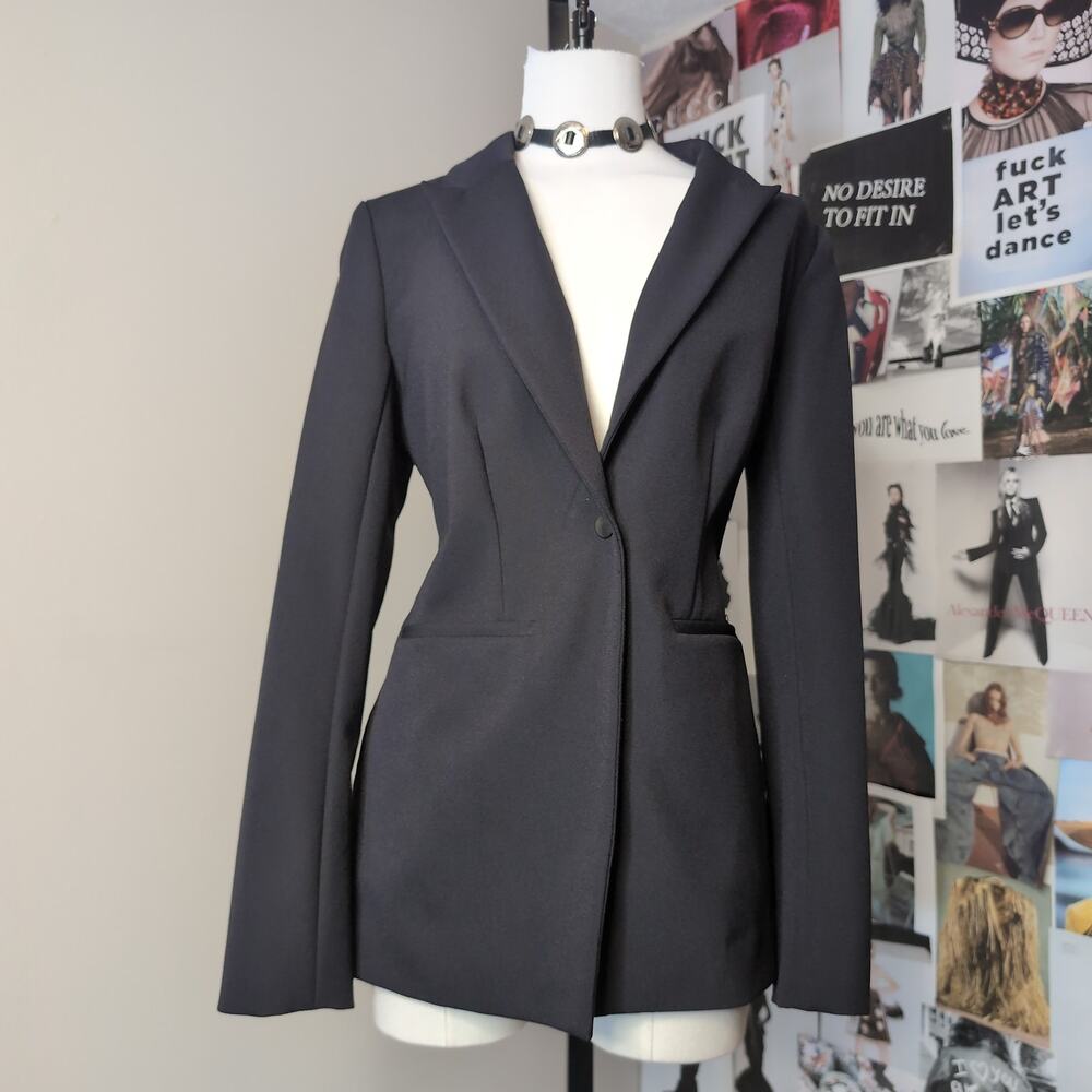 Structured Single Button Blazer